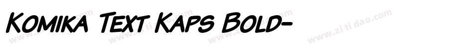 Komika Text Kaps Bold字体转换